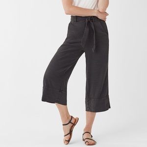 Splendid Women's Linen Slub Belted Crop Pant